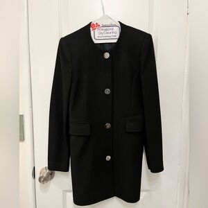 Zara Black Women's Blazer with Silver Buttons
